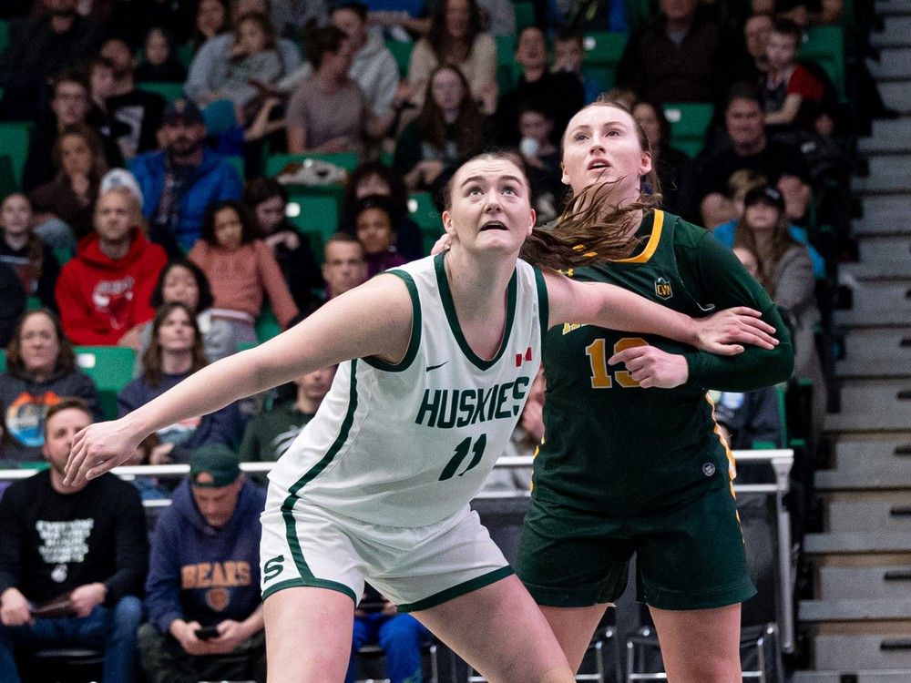 ‘An adventure’: Sask. Huskies’ Swedish import Olivia Harm’s basketball journey crosses Atlantic Ocean