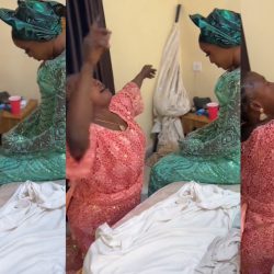 “Wedding must go as planned” – Mother-in-law becomes a ‘prayer warri0r’ after bride complained of s!ckness on wedding day (WATCH)